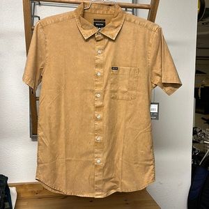 Brixton Charter Oxford SS Woven Medal Bronze Sun Washed Medium